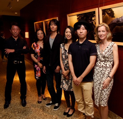 Seiji Komatsu (directeur de la gallerie Emon), Sarah Fujiwara, Ryo Ohwada, Eriko Koga, Kiiro, Caroline Trausch